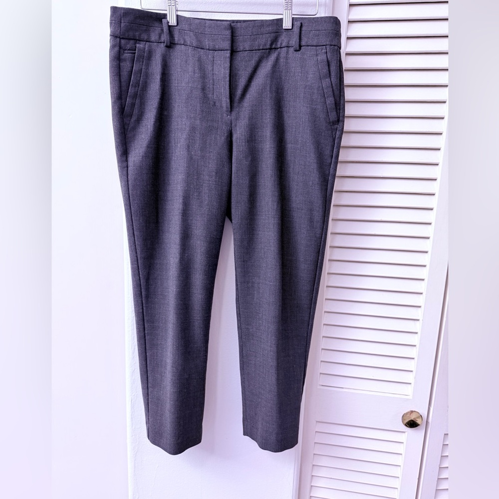 LOFT Charcoal ankle pants Marisa cut 12P
